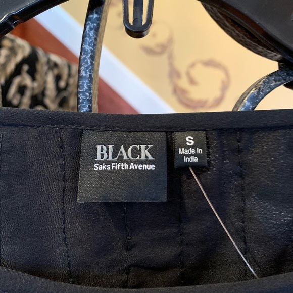 Saks 5th Ave BLACK LABEL Leopard Sequin Dolman Sleeve Blouse Size S NWT - Picture 9 of 12